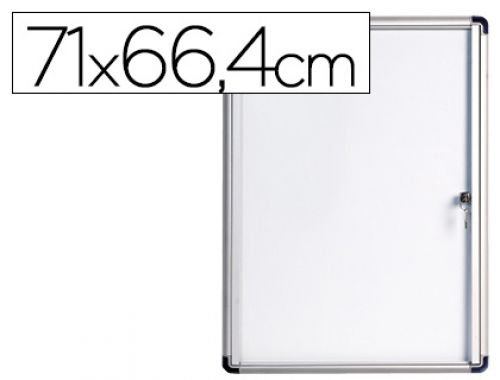 Vitrina de anuncios bi-office fundo magnetico extraplana de interior 71x66,4 cm , Bi-office , 62864 , 5603750520825